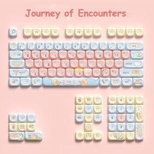 Ensemble de touches de clavier mécanique personnalisées MCA Profile PBT, 112 touches, thème de <span class=keywords><strong>dessin</strong></span> <span class=keywords><strong>animé</strong></span> mignon, PBT sublimé sur cinq faces - Product Image 6