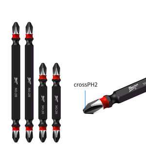Punta de Destornillador de Doble Extremo de Acero Aleado S2, Magnética y Resistente a Impactos, con Ranura para Pintura, para Uso Industrial - Product Image 1