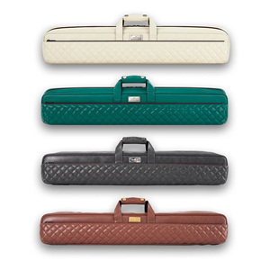 Hộp đựng gậy bi-a da microfiber cao cấp VIBRANT Coco Handle, chất lượng cao, 3 ngăn đựng gậy, 4 ngăn đựng phụ kiện, chống thấm nước, màu đen, 81cm - Product Image 1