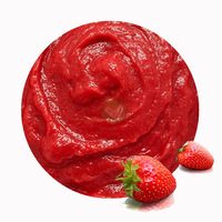 XMSD Diepvries Aardbeienpuree voor de voedingsindustrie, yoghurt, snacks, babyvoeding en fruitproductenlijnen