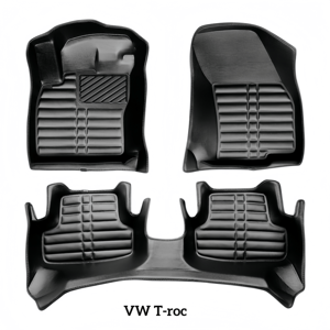 Alfombrilla de Coche de Cuero 5D Duradera para VW Tiguan Golf Touran Sharan Amarok, Impermeable y Fácil de Limpiar - Product Image 4