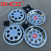 BARU GHCD KUALITAS TINGGI HARGA PABRIK RODA IRON CHROME 22.5 INCI 8 LUBANG MODEL GH-WC-021 untuk TRUK JEPANG NISSAN MITSUBISHI HINO ISUZU
