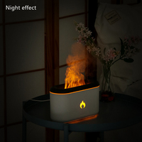 Diffuseur d'arômes et humidificateur électronique 3D pour la maison, avec effet flamme et huiles parfumées personnalisables