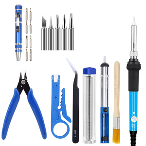 Haute qualité 110-240V60W 19 en 1 Kits de <span class=keywords><strong>fer</strong></span> à <span class=keywords><strong>souder</strong></span> outil de soudage température réglable <span class=keywords><strong>fer</strong></span> à <span class=keywords><strong>souder</strong></span> <span class=keywords><strong>pour</strong></span> le bricolage et la réparation - Product Image 1