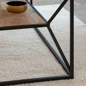 Elegante Mesa de Centro Moderna de Madera Maciza de Dos Niveles, Recién Llegada, Construcción Ecológica y Duradera, Perfecta para el Hogar y la Oficina - Product Image 6