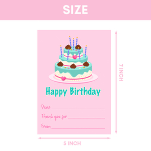 Tarjetas de Felicitación Personalizadas Xieli para Decoración de Fiesta de Cumpleaños - Product Image 3