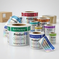 Étiquettes autocollantes holographiques personnalisées pour petites bouteilles de cosmétiques/huiles essentielles/peptides - Imperméables et résistantes aux UV pour le branding