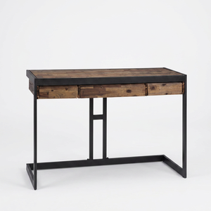 Escritorio Moderno de Madera TPT con Cajón y Patas Metálicas Modelo AXCERN para Oficina en Casa - Product Image 1