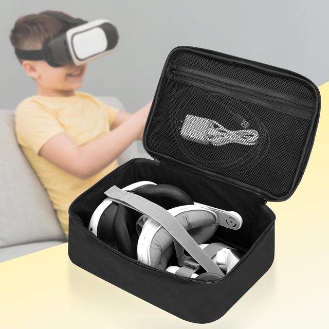 Hard Carrying Case for 3S/3/2 Headset Home-To-Trip VR Storage for Headset and Controllers