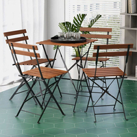 Ensemble de chaises de jardin modernes empilables Juecheng avec structure en fer, couleur personnalisable, pliables pour restaurants et cafés