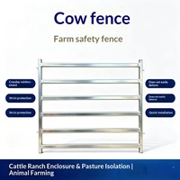 Clôture pour bétail, barrière de ranch, enclos pour animaux, barrière de pâturage à grande échelle, tuyau galvanisé à chaud, matériau épaissi, facile à installer