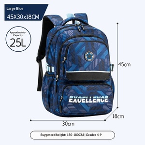 <span class=keywords><strong>Sac</strong></span> <span class=keywords><strong>à</strong></span> <span class=keywords><strong>dos</strong></span> scolaire extra-large imperméable pour les élèves du <span class=keywords><strong>collège</strong></span> et du lycée, coussin d'air respirant, unisexe - Product Image 6
