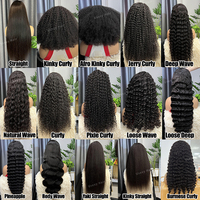 Perruques en cheveux humains bruts vietnamiens à cuticules alignées pour femmes noires, sans colle, Full HD pour perruque frontale en dentelle 13x6 13x4 HD Lisse Profond