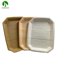 Plateau alimentaire jetable Harvest-SY série 3.5CB, style fête, multi-normes, résistant à l'huile et à l'eau, en papier kraft