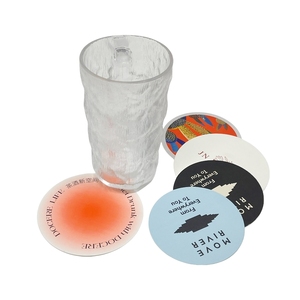 Biglietto da visita su due lati personalizzato con carta da viaggio stampata su sottobicchiere progettato da una fabbrica di carta artistica per bevande - Product Image 1