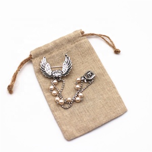 Sac cadeau de bijoux écologique avec cordon de serrage avec logo brodé imprimé <span class=keywords><strong>personnalisé</strong></span> <span class=keywords><strong>Sachet</strong></span> en lin <span class=keywords><strong>lavande</strong></span> Sac à poussière - Product Image 1