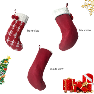 2026 BSCI Factory Direct <strong>Wholesale</strong> Custom <strong>Christmas</strong> Knitted <strong>Stockings</strong> For Embroidery Accessories For Holiday Decorations - Product Image 4