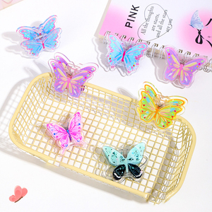 NASNAK - Clips de Papel Acrílicos Transparentes de Doble Cara con Diseño de Mariposa, Multifuncionales, para Libros de Información Estudiantil y Papelería - Product Image 4