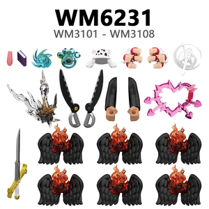 WM6231 Anime One Piece: Bloques de Construcción Educativos Coleccionables de Doflamingo, Luffy, Gecko, Moria, <span class=keywords><strong>Rob</strong></span> <span class=keywords><strong>Lucci</strong></span>, para Niños, Regalo, Juguetes - Product Image 1