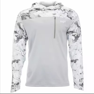 เสื้อตกปลาผู้ชาย UPF50+ ลายพราง แขนยาว แห้งเร็ว ระบายอากาศดี มีฮู้ดพร้อมหน้ากาก ไซส์ใหญ่สำหรับผู้ใหญ่ - Product Image 2