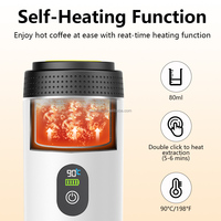 Machine à café à capsules sans fil avec écran LED 3 en 1, machine à expresso portable professionnelle 20 bars pour la maison, le bureau, la voiture, les voyages et l'extérieur