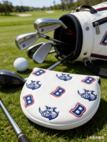 Housse de tête de club de golf en cuir synthétique, aimant puissant, doublure en velours, couleur personnalisée, légère, durable, protection de club, housse de tête de golf