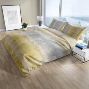 LISBONA Ensemble de housse de couette 100% coton Taille allemande NE 30 30 76X56 Pigment Printed Bluberry & Ginger 135x200cm - Product Image 6