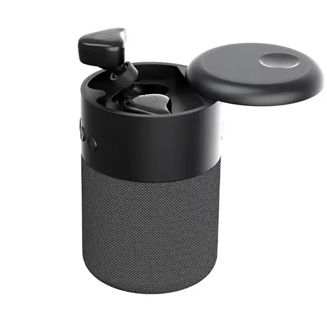 Multi Function Earbuds Speaker 2 in 1 USB Stereo Sound Speaker With Cup Shape Speaker Creative Wireless Speakers