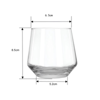 Verre à whisky moderne en cristal sans plomb, style nordique minimaliste, verre à eau transparent pour bar à domicile, cadeau