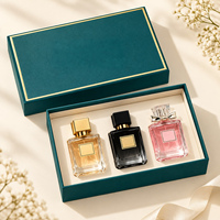 Coffret cadeau de parfum personnalisé FOVAIRE, boîte rigide avec couvercle et base pour collection de plusieurs flacons de parfum
