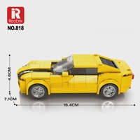 Reobrix 218, 327 Piezas, Nuevo Modelo de Auto Deportivo Roadster, Simulación de Apariencia, Rompecabezas de Ensamblaje, Juego de Bloques de Construcción para Niños