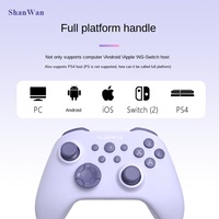 Manette de jeu sans fil ShanWan Q34P avec joysticks à effet Hall, gâchettes linéaires, gyroscope 6 axes, compatible multiplateforme TYPE-C