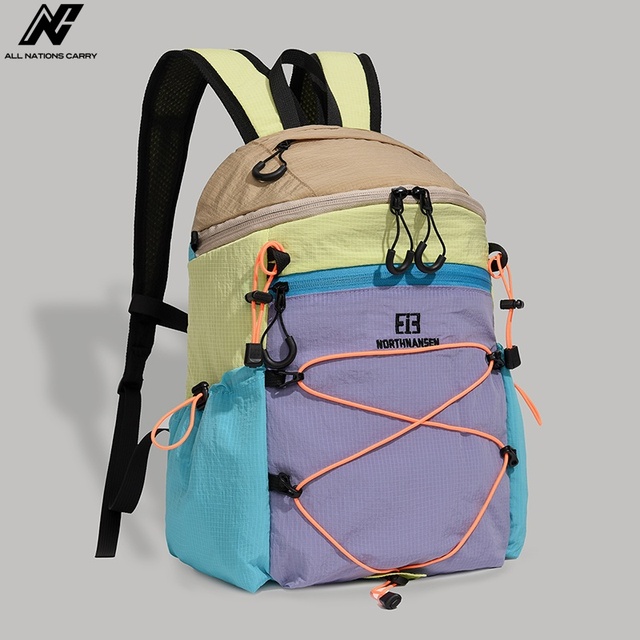 Nylon Eco-Friendly Fashion Hiking Backpack Large Capacity Lightweight Travel Backpack for Outdoor Trekking Camping