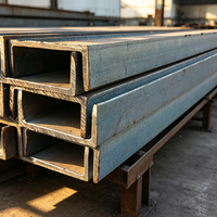 Barra en U Estructural Galvanizada Sin Aleación ASTM A6/A6M-14 C75 C100 C130 C150 C200, Perfil de Acero de 75x40 100x50