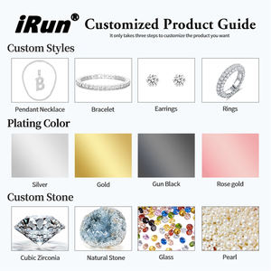 Collar de Cadena de Tenis con Circonitas Cúbicas Personalizado IRun, Collar de Cadena de Diamantes con Incrustaciones de Acero Inoxidable, Gargantilla de Circonitas, Collar de Tenis - Product Image 4