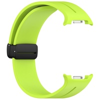Correa de Repuesto Deportiva con Hebilla Magnética Plegable Negra para Samsung Galaxy Watch8/8 Classic, Correa de Silicona para Reloj