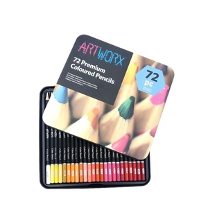 Professionale personalizzare 72 pezzi Set di <span class=keywords><strong>disegno</strong></span> pacchetto di latta con 72 matite di colore Multi vibrante e piombo morbido e liscio <span class=keywords><strong>per</strong></span> il <span class=keywords><strong>disegno</strong></span> - Product Image 1