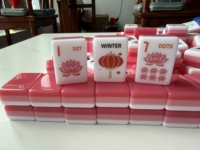 Jeu de tuiles de mahjong en acrylique Funky Trade sur le thème de la culture traditionnelle chinoise, 160 pièces, 1,42*1,02*0,63 pouces, style américain