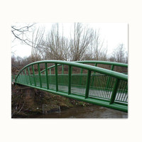 Puente de Acero prefabricado para uso en exteriores, estructura de acero para caminar