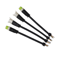 Connecteur de lumière LED extérieur étanche IP65, contact en cuivre, acier inoxydable, 220V UHF PCB, prise de courant, fil