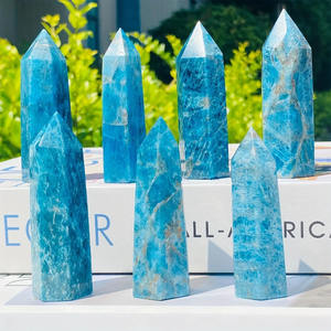 Cristal de Apatita Azul Amatista Pulido de Estilo Bohemio al por Mayor para Decoración del Hogar Única y Regalos Festivos - Product Image 4