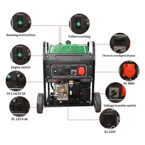 220V/380V 3000/3600rpm 50Hz/60Hz Open Frame Type <b>Generator</b> Set Powered by High Quality Engine 8KW 8.5KW - Product Image 3