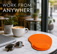 Tapis de souris ergonomique avec support de poignet en EVA souple - Prévient la fatigue pour 8h+ de travail quotidien au bureau