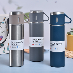 Flacon de voyage élégant de 17oz 500ml Design sportif Logo personnalisé Adulte Chaud Froid Thermique Basse quantité minimale de commande Flacon de voiture Thé Café Bouteilles d'eau - Product Image 1