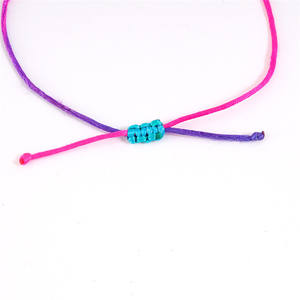 남여 공용 사용자 정의 로고 위시 카드 팔찌 소녀 선물 또는 우정 액세서리를위한 유행 사랑 커플 매력 - Product Image 6