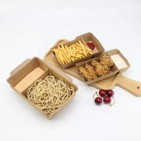 Loyo – plateau de pépites de poulet à compartiment, boîte jetable de chips, emballage de restauration rapide