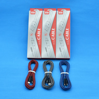 Câbles de données en nylon tendance Câble USB 2.0 vers Type C Connecteur USB C de données de charge rapide Câble Android actuel 3A