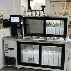 Custom <b>Fully</b> <b>Automatic</b> Boba Tea <b>Machine</b> for <b>Coffee</b> Shops Equipment for Tea Counter; Hotel Restaurant Supplies Refrigerated - Product Image 2