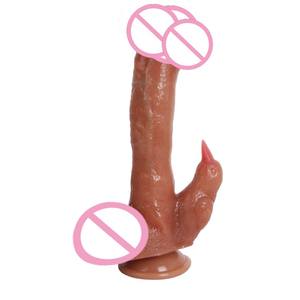 Das Einzigartig Geformte Sex-Spielzeug mit vibrierender Zunge zur Simulation eines echten Penis für die weibliche Masturbation - Product Image 1
