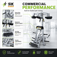 Máquina de Elevación de Pantorrillas con Carga de Placas SK, Almohadilla para Hombros, Equipo de Entrenamiento de Fuerza para Piernas Inferiores, Venta al por Mayor para Gimnasios Comerciales
